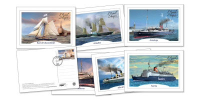 FDI Mail Ships Postcard Set of 6